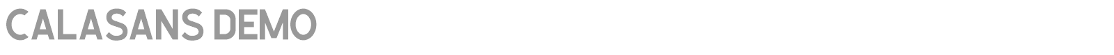 Calasans font preview